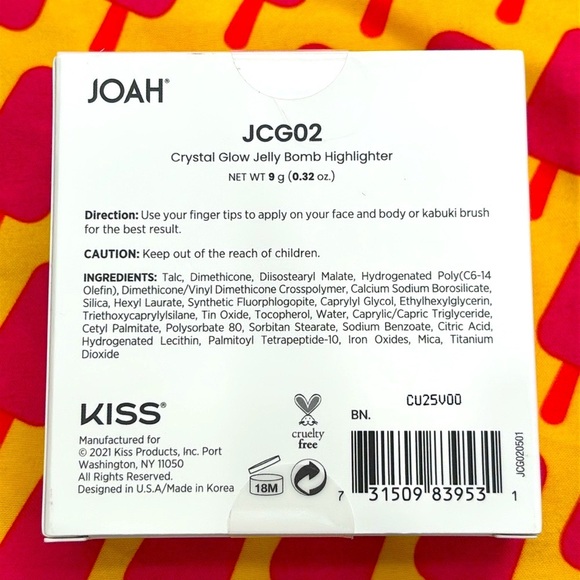 Brand New JOAH Jelly Bomb Highlighter & Two Air Light Satin Lipsticks in Sunrise - Picture 8 of 12